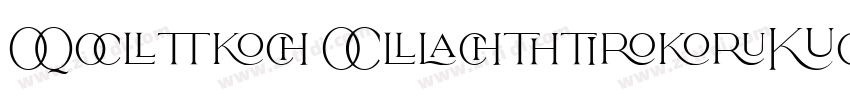 Olivea LigaturesFont字体转换